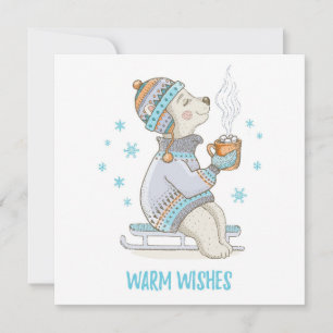 Carte de cacao de Noël pour chien