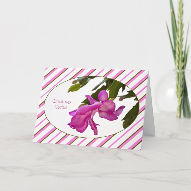 Carte de cactus de Noël (Devant)