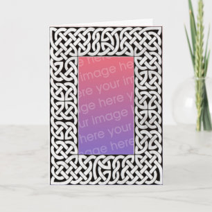 Carte de cadre Celtique Noir & Blanc 2