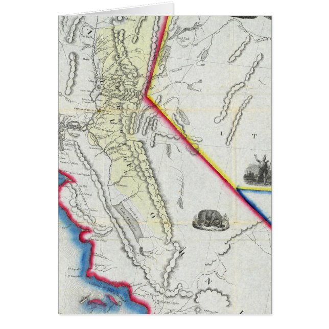 Carte de Californie (Devant)