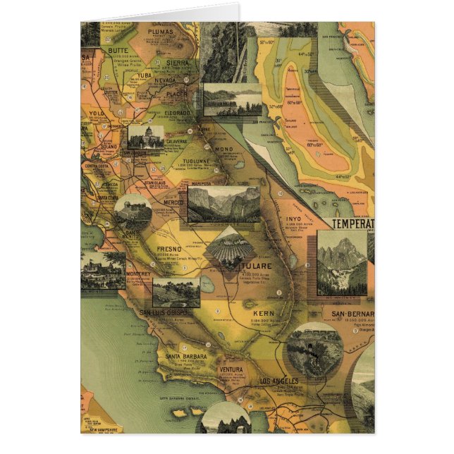 Carte de Californie (Devant)