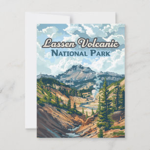 Carte de Californie du Parc national volcanique de