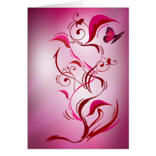 Carte de Caliope (rouge/rose)