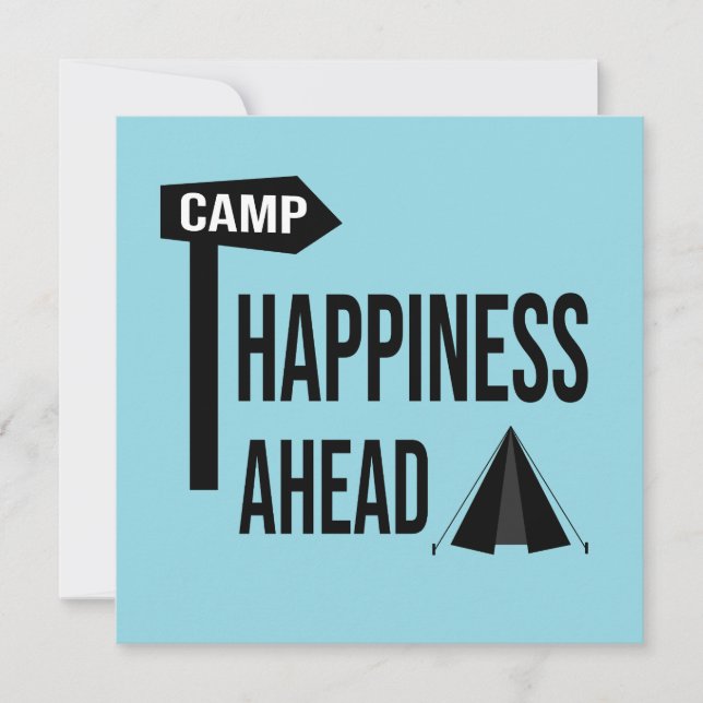 Carte de camping cool (Devant)