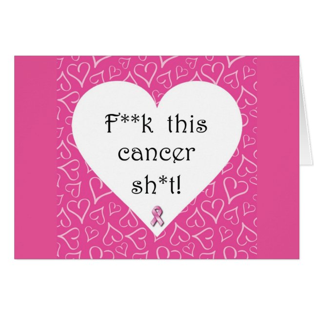 Carte de Cancer de F*ck (Devant Horizontal)