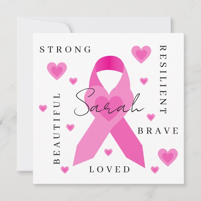 Carte de cancer du sein (Devant)