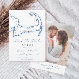 Carte de Cape Cod de Hyannis MA Marine Mariage ble