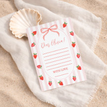 Carte de capsule temporelle Strawberry Berry First