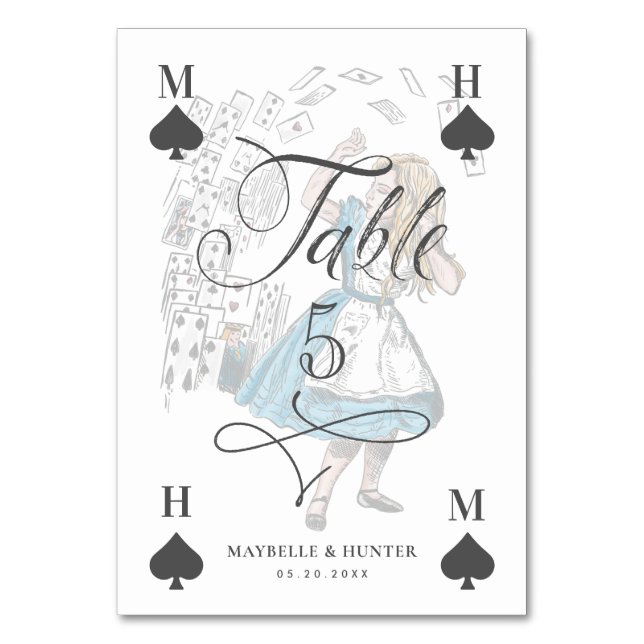 Carte de caractère vintage Alice au pays des merve (Par défaut)