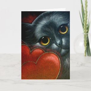 Carte de CAT NOIR VALENTINE