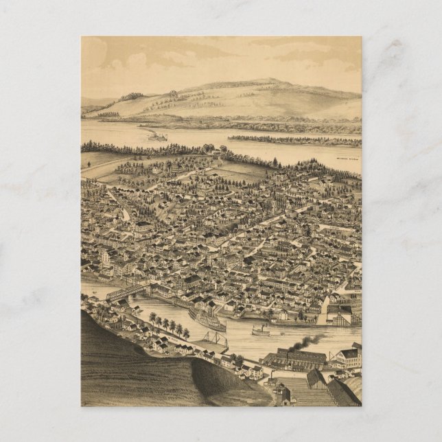 Carte de Catskill New York (Devant)