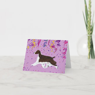 Carte de célébration anglaise Springer Spaniel