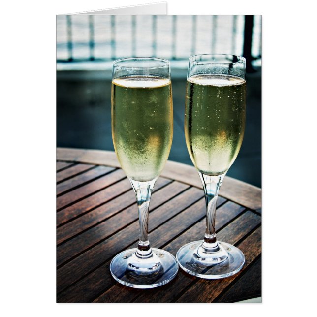 Carte de célébration Champagne (Devant)