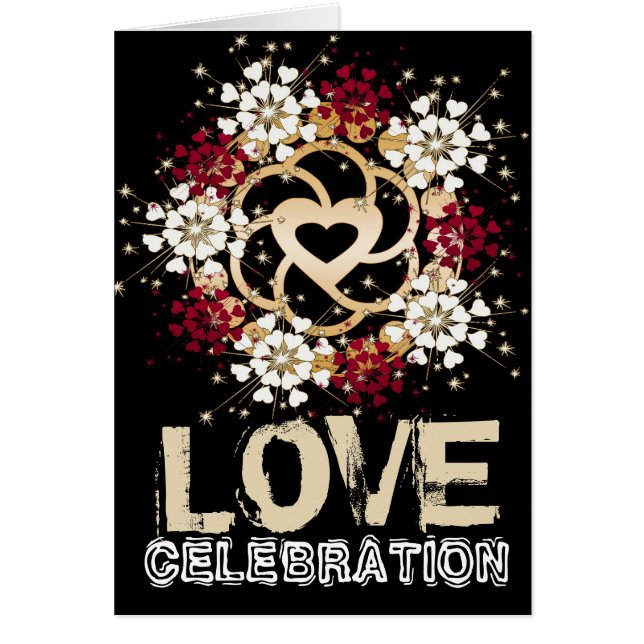 CARTE DE CÉLÉBRATION D'AMOUR (Devant)