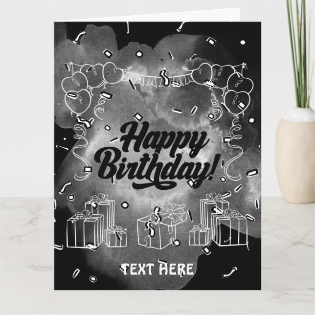 CARTE DE CÉLÉBRATION D'ANNIVERSAIRE (Devant)