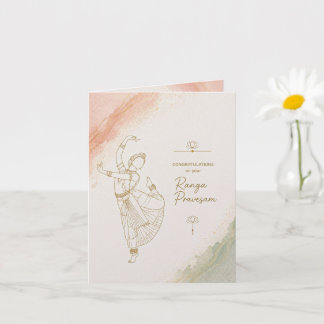 Carte de célébration de Kuchipudi Ranga Pravesam