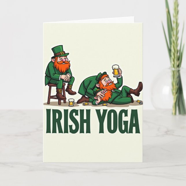 Carte de Célébration de Yoga Irlandais (Devant)