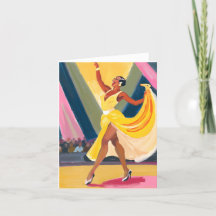Carte de célébration pour une femme afro-américain