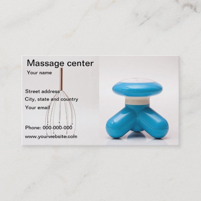Carte de centre de massage (Devant)
