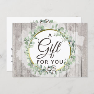 Carte de certificat Rustic Southern Watercolor en 