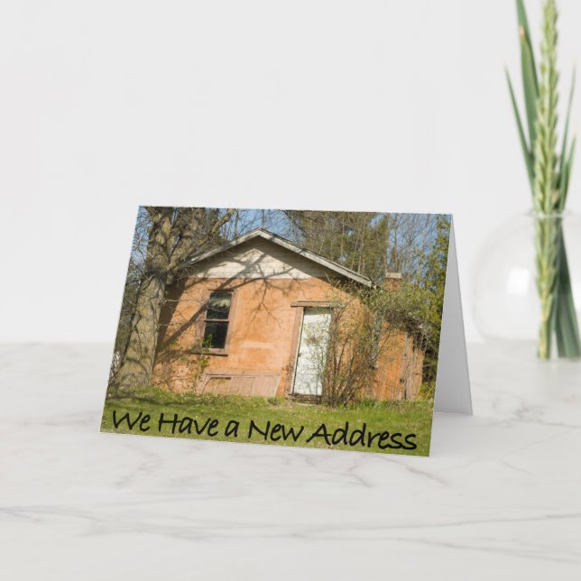 Carte de changement d'adresse amusante (Devant)