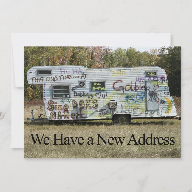 Carte de changement d'adresse privée - Graffiti Tr (Devant)