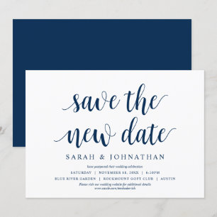 Carte de changement de date de mariage Enregistrer