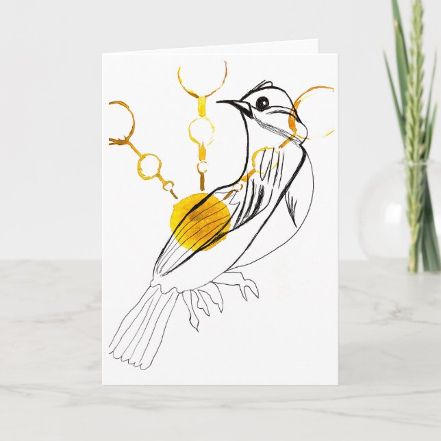 Carte de chant pour oiseaux (Devant)