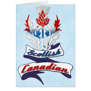 Carte de chardon écossaise canadienne
