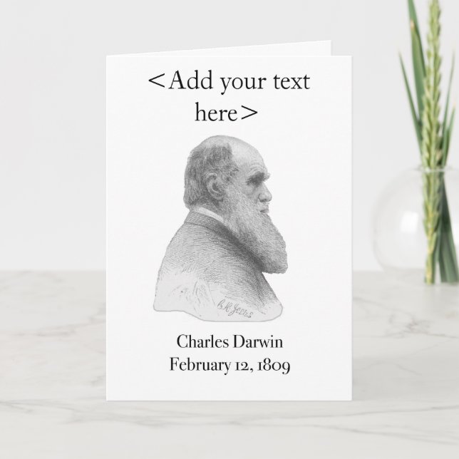 Carte de Charles Darwin (Devant)