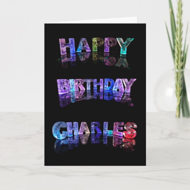 Carte de Charles de joyeux anniversaire (Devant)