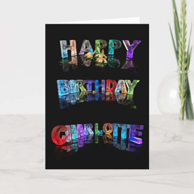 Carte de Charlotte de joyeux anniversaire (Devant)