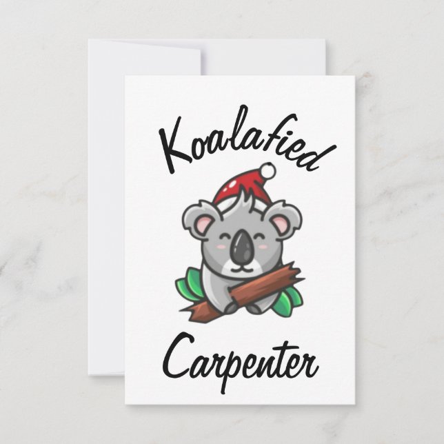 Carte de charpentier koalafied (Devant)