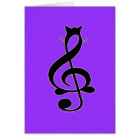 Carte de chat de jazz