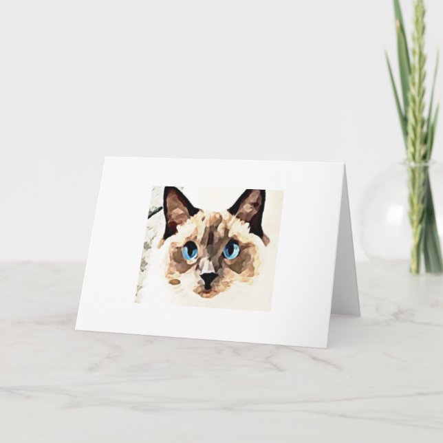Carte de chat de Ragdoll (Devant)