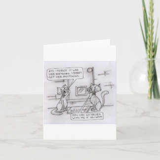 carte de chat drôle