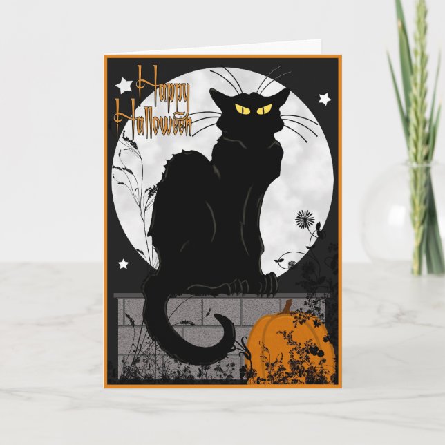 Carte "de chat noir" (Devant)