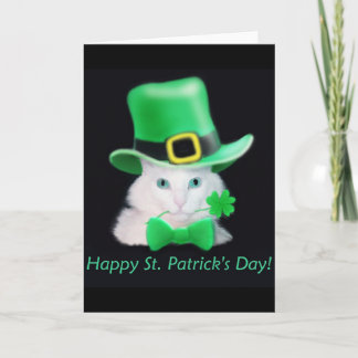 Carte de chat St.Patricks Day