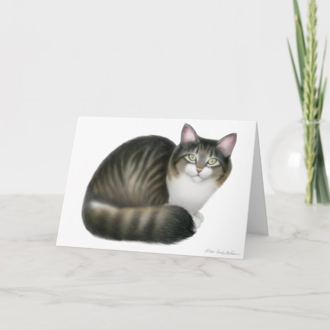 Carte de chat Tabby Friendly (Devant)