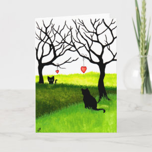 Carte de chats d'amitié longue distance par Bihrle