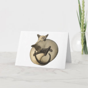 Carte de chats Yin Yang Siamese