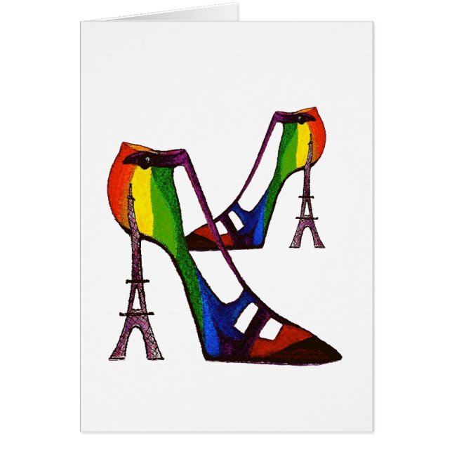 Carte de chaussures Imaginaire humoristique (Devant)