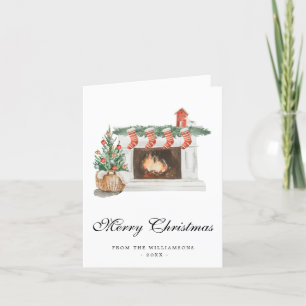 Carte de cheminée de Noël Waterton