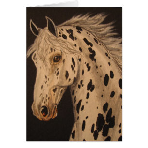 Carte de cheval d'Appaloosa de léopard
