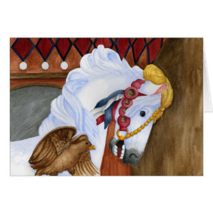 Carte de cheval de carrousel