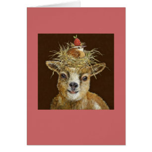 carte de chèvre de bébé