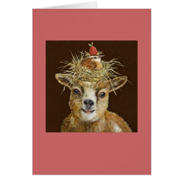 carte de chèvre de bébé (Devant)