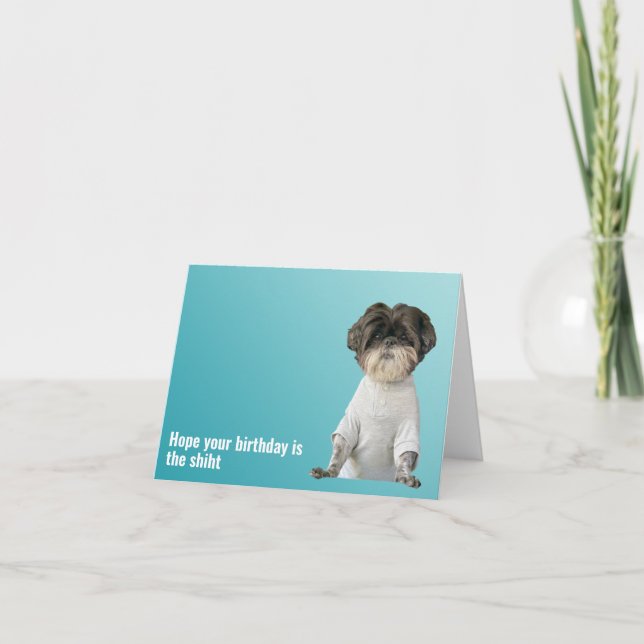 Carte de chien d'anniversaire (Devant)