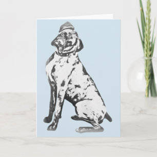 Carte de chien de boîte
