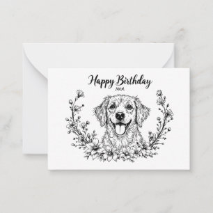 Carte de chien pour maman.